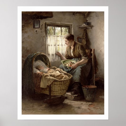 母性愛(油オン・キャンバス) ポスター (正面)