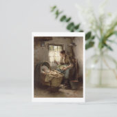 母性愛(油オン・キャンバス) ポストカード (スタンド正面)