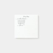 母性熱狂するの大恋パーソナライズされた ポストイット (正面)