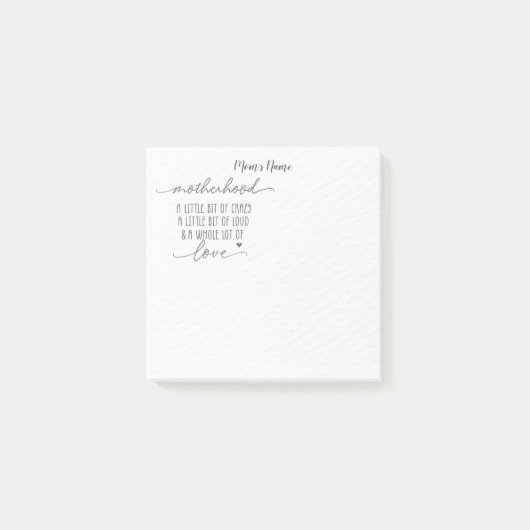 母性熱狂するの大恋パーソナライズされた ポストイット (正面)