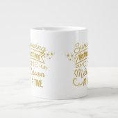 母性生き延びが一度に衰える ジャンボコーヒーマグカップ (正面)