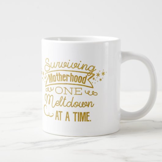 母性生き延びが一度に衰える ジャンボコーヒーマグカップ (右)