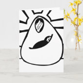 母性的な女性 カード (黄色い花)