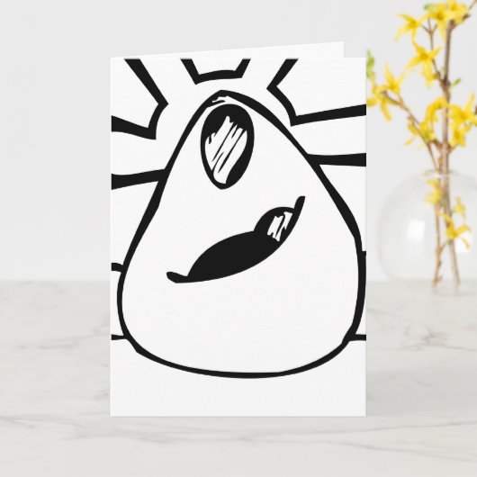 母性的な女性 カード (黄色い花)