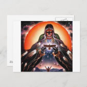 母性的な女性 ポストカード (正面/裏面)