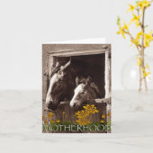 母性 カード (黄色い花)