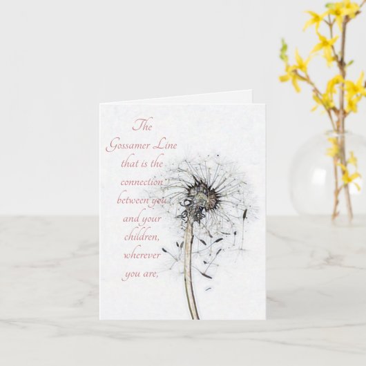 母性 カード (黄色い花)