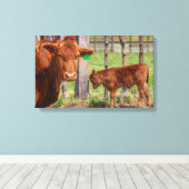 母性 キャンバスプリント (インサイチュ (ウッドフロア))