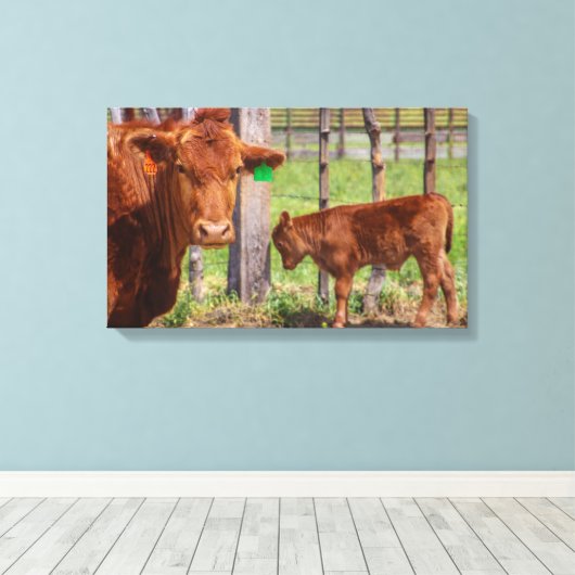 母性 キャンバスプリント (インサイチュ (ウッドフロア))