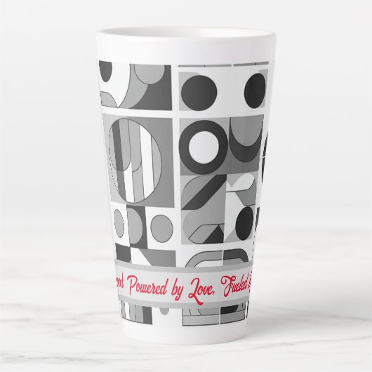 母性:愛で動く,コーヒーで燃料。 カフェラテマグ (正面)