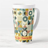 母性:愛で動く、コーヒーシックで燃料 カフェラテマグ (右アングル)