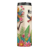 母性：鮮やか、フローラ、文化お祝い タンブラー (裏面)