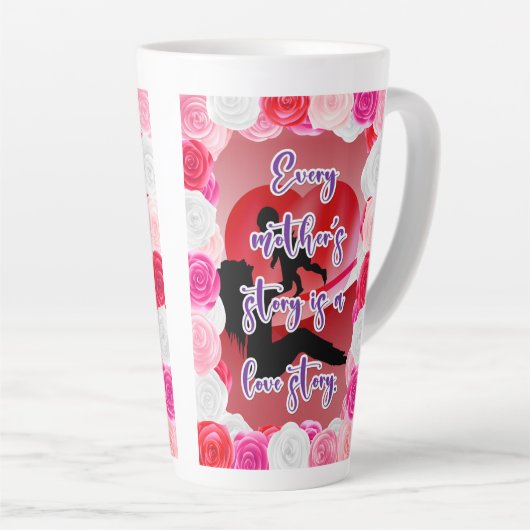 母恋物語 カフェラテマグ (右アングル)