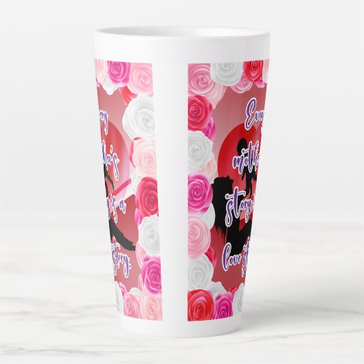 母恋物語 カフェラテマグ (正面)