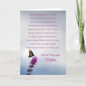 母悔やみや弔慰蝶との哀悼 カード (正面)