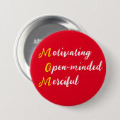 母意欲を起この寛容な慈悲深い文字 缶バッジ (正面&裏面)