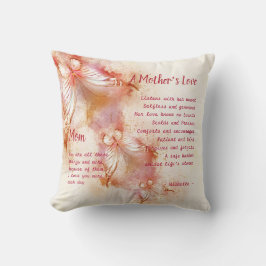 母愛の詩の蝶パーソナライズされた蝶 クッション