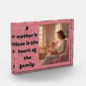 母愛は家庭のハート フォトブロック (左)