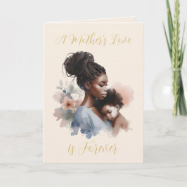 母愛は永遠に水の色の母の日 カード