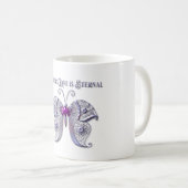 母愛は永遠のコーヒーマグ コーヒーマグカップ (正面右)