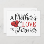 母愛は永遠の引用文 |はがき ポストカード (正面/裏面)