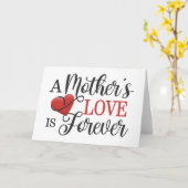 母愛は永遠の引用文 | グリーティングカード (黄色い花)