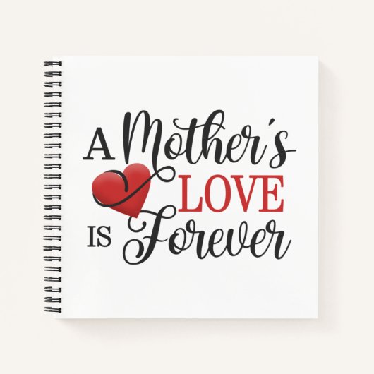 母愛は永遠の引用文 |ノートブック ノートブック (正面)