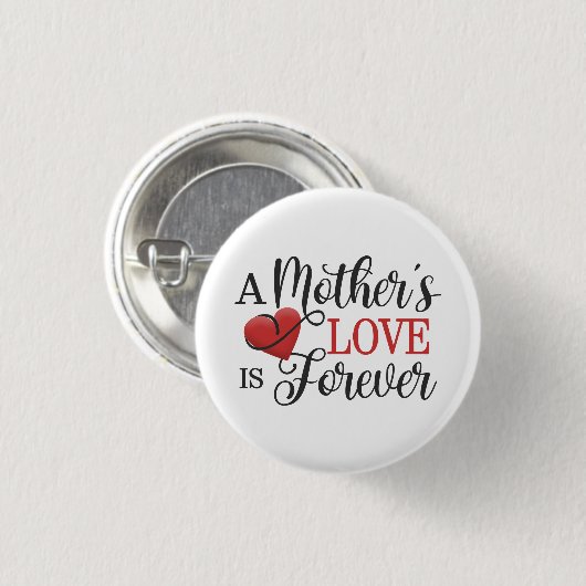 母愛は永遠の引用文 |ピンボタン 缶バッジ (正面&裏面)