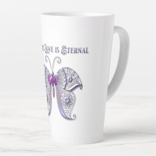 母愛は永遠 カフェラテマグ (右アングル)