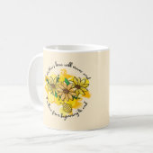 母愛は決してコーヒーマグを終わらせない コーヒーマグカップ (正面左)