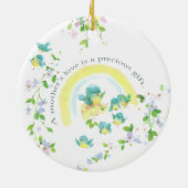 母愛は贈り物大切 セラミックオーナメント (裏面)