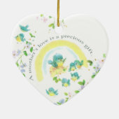 母愛は贈り物大切 セラミックオーナメント (裏面)