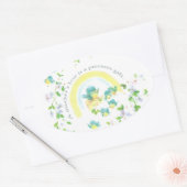 母愛は贈り物大切 楕円形シール (封筒)