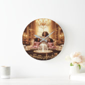 母愛撫D ラージ壁時計 (ホーム)