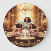 母愛撫D ラージ壁時計 (正面)