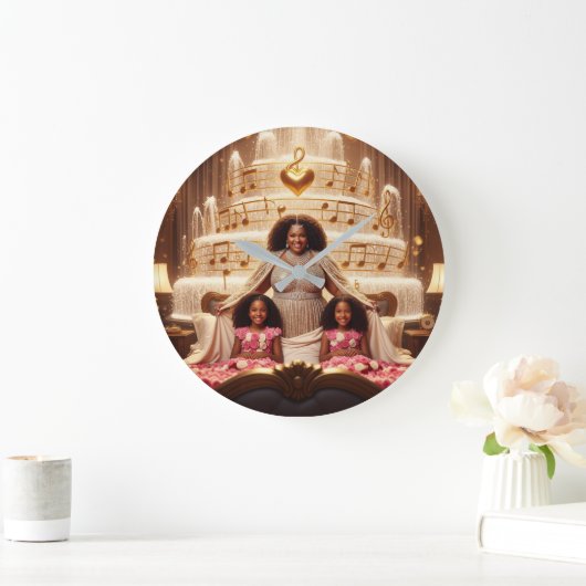 母愛撫E ラージ壁時計 (ホーム)