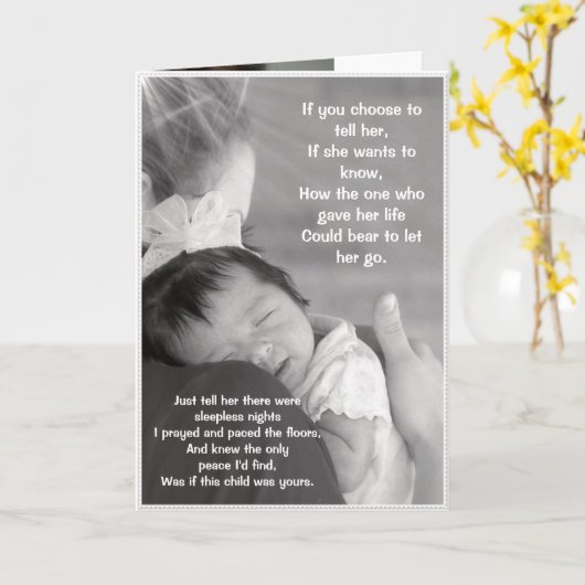 母愛 カード (黄色い花)