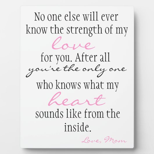 母愛 フォトプラーク (正面)