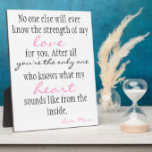 母愛 フォトプラーク (側面)