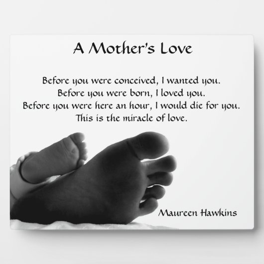 母愛 フォトプラーク (正面)