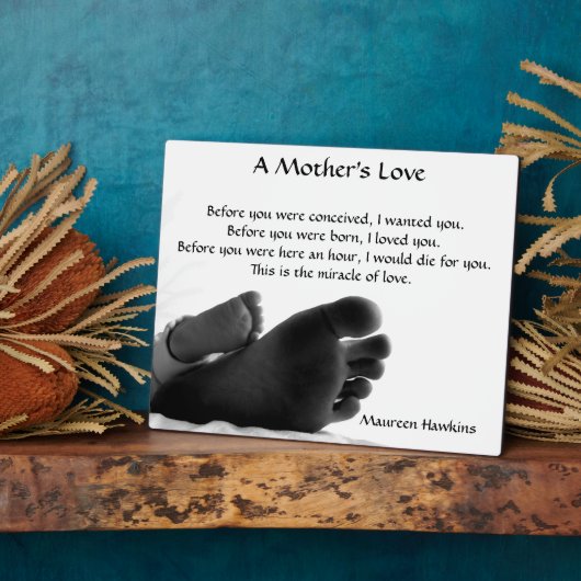 母愛 フォトプラーク (側面)
