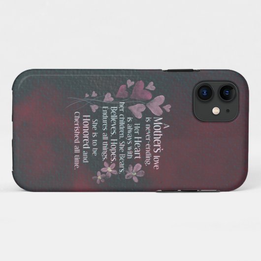 母愛 Case-Mate iPhoneケース (裏面(横))
