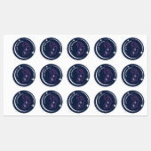 母感動的と未生のベビーシルエット ラベル (シート)