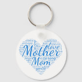 母感動的ハートラブワード大 キーホルダー (正面)