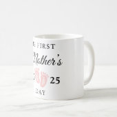 母感動的パーソナライズされたの日 コーヒーマグカップ (正面右)