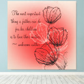 母感動的フローラキャンバスプリント キャンバスプリント (インサイチュ (ウッドフロア))