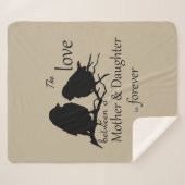 母感動的娘ラブ引用文 シェルパブランケット (正面(横))