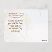 母感動的日祈りの言葉と聖句 ポストカード (裏面)