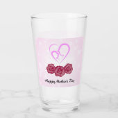 母感謝していの日にカーネーションの花を咲かせる母 タンブラーグラス (裏面)