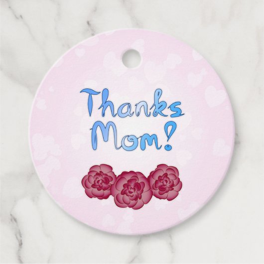 母感謝していの日にカーネーションの花を咲かせる母 フェイバータグ (正面)